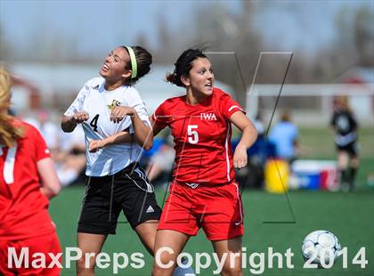 Thumbnail 3 in Incarnate Word Academy vs Fort Zumwalt East (St. Louis Soccer Classic) photogallery.