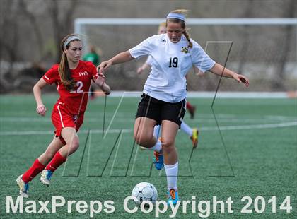 Thumbnail 1 in Incarnate Word Academy vs Fort Zumwalt East (St. Louis Soccer Classic) photogallery.