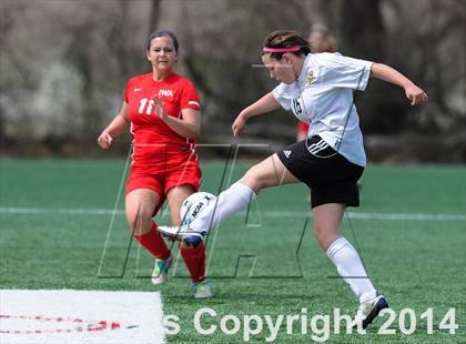 Thumbnail 2 in Incarnate Word Academy vs Fort Zumwalt East (St. Louis Soccer Classic) photogallery.