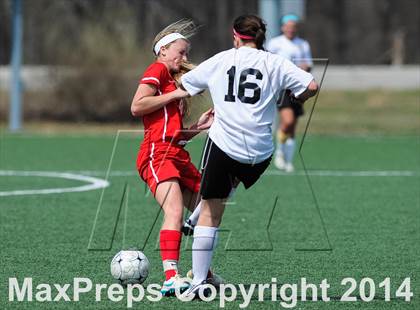 Thumbnail 2 in Incarnate Word Academy vs Fort Zumwalt East (St. Louis Soccer Classic) photogallery.