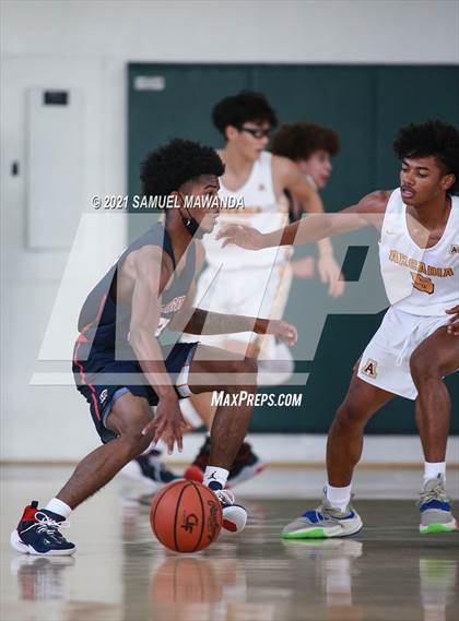 Thumbnail 1 in Arcadia vs Leuzinger (West Side Tip off Classic) photogallery.