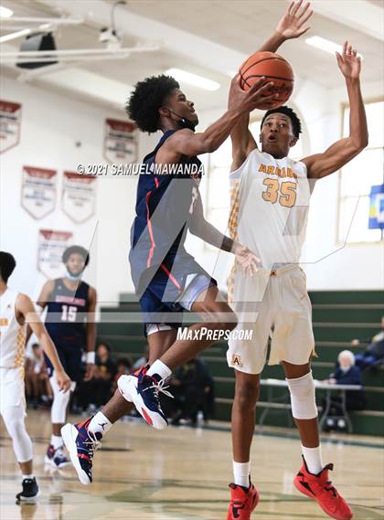 Thumbnail 1 in Arcadia vs Leuzinger (West Side Tip off Classic) photogallery.