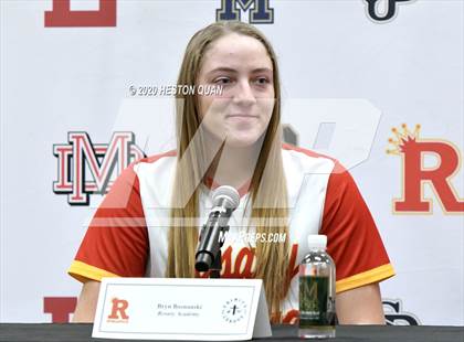 Thumbnail 1 in Trinity League Softball Media Day - Rosary Academy photogallery.