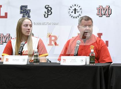 Thumbnail 2 in Trinity League Softball Media Day - Rosary Academy photogallery.