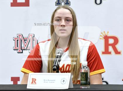 Thumbnail 3 in Trinity League Softball Media Day - Rosary Academy photogallery.