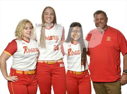 Thumbnail 1 in Trinity League Softball Media Day - Rosary Academy photogallery.