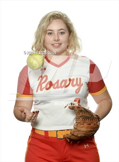Thumbnail 1 in Trinity League Softball Media Day - Rosary Academy photogallery.