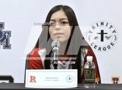 Thumbnail 1 in Trinity League Softball Media Day - Rosary Academy photogallery.