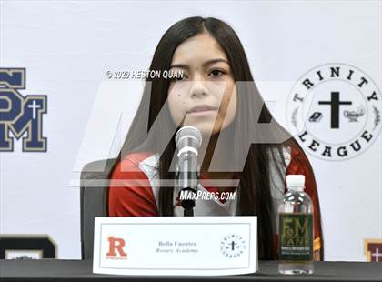 Thumbnail 3 in Trinity League Softball Media Day - Rosary Academy photogallery.