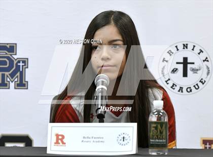 Thumbnail 3 in Trinity League Softball Media Day - Rosary Academy photogallery.