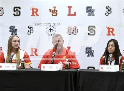 Thumbnail 2 in Trinity League Softball Media Day - Rosary Academy photogallery.