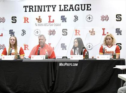 Thumbnail 2 in Trinity League Softball Media Day - Rosary Academy photogallery.
