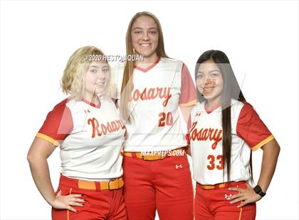 Thumbnail 3 in Trinity League Softball Media Day - Rosary Academy photogallery.
