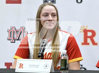Thumbnail 1 in Trinity League Softball Media Day - Rosary Academy photogallery.