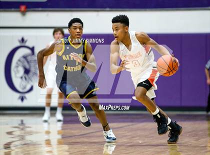 Thumbnail 2 in Edwardsville vs Althoff (Prairie Farms Holiday Classic) photogallery.