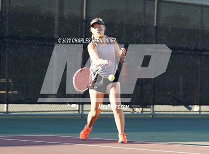Thumbnail 3 in Lindale vs Randall (UIL 4A Team Tennis Semifinal) photogallery.