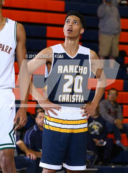 Thumbnail 2 in Morgan Park vs. Rancho Christian (Tarkanian Classic) photogallery.