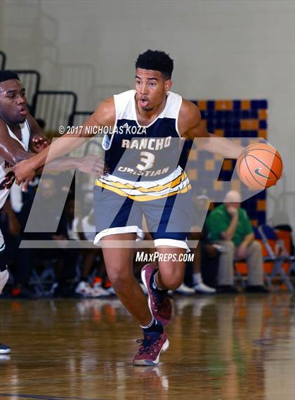 Thumbnail 2 in Morgan Park vs. Rancho Christian (Tarkanian Classic) photogallery.