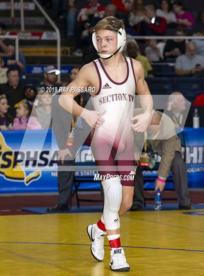 Thumbnail 2 in NYSPHSAA D1 Wrestling Championships (Finals 99 - 126 lbs) photogallery.