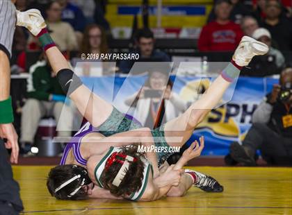 Thumbnail 3 in NYSPHSAA D1 Wrestling Championships (Finals 99 - 126 lbs) photogallery.