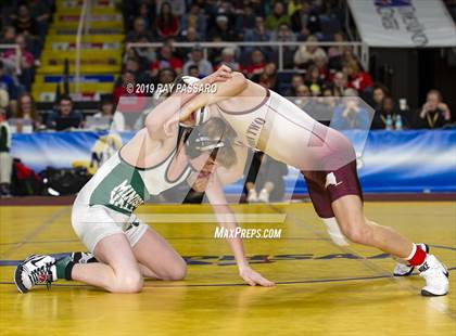 Thumbnail 3 in NYSPHSAA D1 Wrestling Championships (Finals 99 - 126 lbs) photogallery.