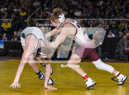 Thumbnail 1 in NYSPHSAA D1 Wrestling Championships (Finals 99 - 126 lbs) photogallery.
