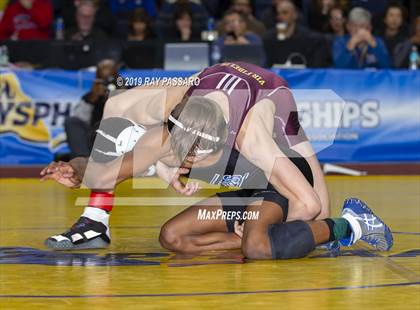 Thumbnail 2 in NYSPHSAA D1 Wrestling Championships (Finals 99 - 126 lbs) photogallery.