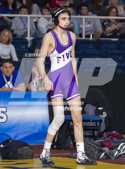 Thumbnail 1 in NYSPHSAA D1 Wrestling Championships (Finals 99 - 126 lbs) photogallery.