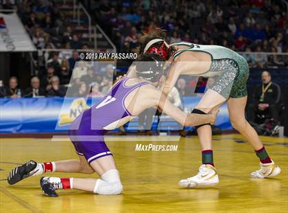 Thumbnail 3 in NYSPHSAA D1 Wrestling Championships (Finals 99 - 126 lbs) photogallery.