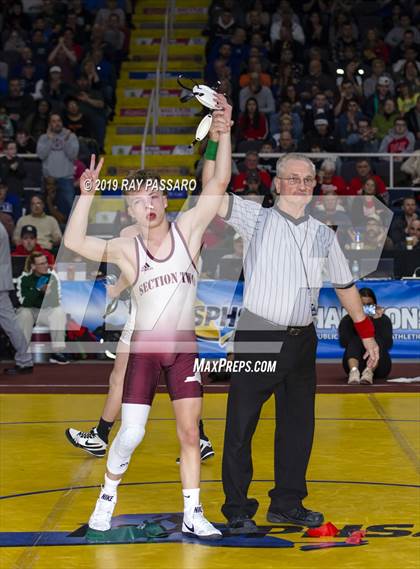 Thumbnail 2 in NYSPHSAA D1 Wrestling Championships (Finals 99 - 126 lbs) photogallery.