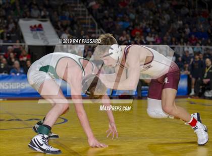 Thumbnail 2 in NYSPHSAA D1 Wrestling Championships (Finals 99 - 126 lbs) photogallery.