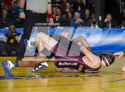Thumbnail 1 in NYSPHSAA D1 Wrestling Championships (Finals 99 - 126 lbs) photogallery.