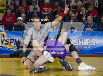 Thumbnail 3 in NYSPHSAA D1 Wrestling Championships (Finals 99 - 126 lbs) photogallery.