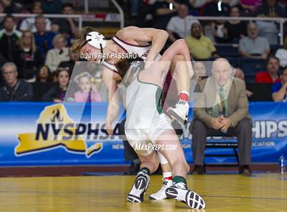Thumbnail 1 in NYSPHSAA D1 Wrestling Championships (Finals 99 - 126 lbs) photogallery.