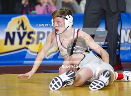 Thumbnail 2 in NYSPHSAA D1 Wrestling Championships (Finals 99 - 126 lbs) photogallery.