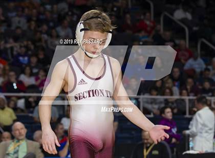 Thumbnail 1 in NYSPHSAA D1 Wrestling Championships (Finals 99 - 126 lbs) photogallery.