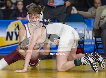 Thumbnail 3 in NYSPHSAA D1 Wrestling Championships (Finals 99 - 126 lbs) photogallery.