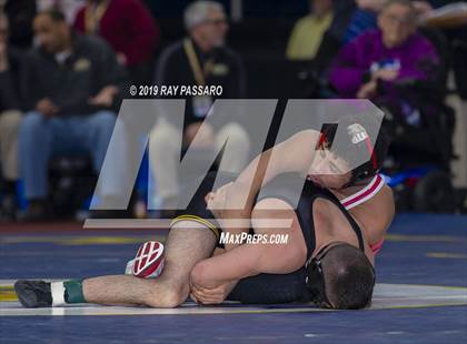 Thumbnail 1 in NYSPHSAA D1 Wrestling Championships (Finals 99 - 126 lbs) photogallery.