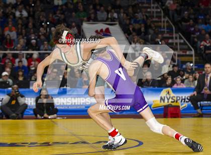 Thumbnail 2 in NYSPHSAA D1 Wrestling Championships (Finals 99 - 126 lbs) photogallery.