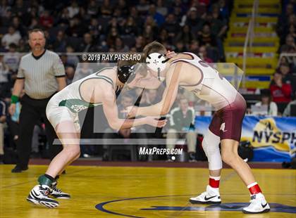 Thumbnail 2 in NYSPHSAA D1 Wrestling Championships (Finals 99 - 126 lbs) photogallery.
