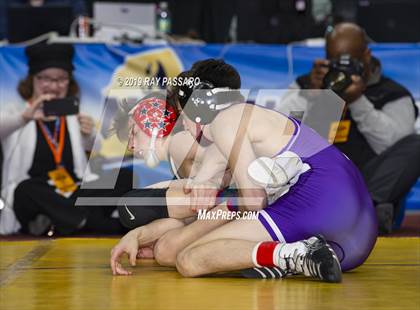 Thumbnail 2 in NYSPHSAA D1 Wrestling Championships (Finals 99 - 126 lbs) photogallery.