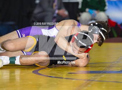 Thumbnail 2 in NYSPHSAA D1 Wrestling Championships (Finals 99 - 126 lbs) photogallery.