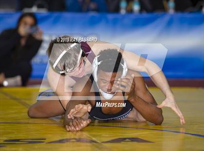 Thumbnail 3 in NYSPHSAA D1 Wrestling Championships (Finals 99 - 126 lbs) photogallery.
