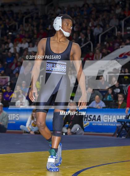 Thumbnail 3 in NYSPHSAA D1 Wrestling Championships (Finals 99 - 126 lbs) photogallery.