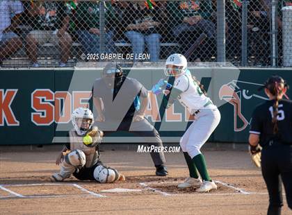 Thumbnail 3 in Flour Bluff @ Harlingen South (UIL Region IV Area Softball Game 2) photogallery.