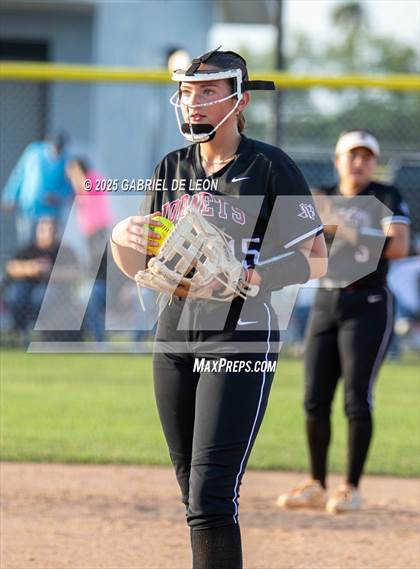 Thumbnail 2 in Flour Bluff @ Harlingen South (UIL Region IV Area Softball Game 2) photogallery.