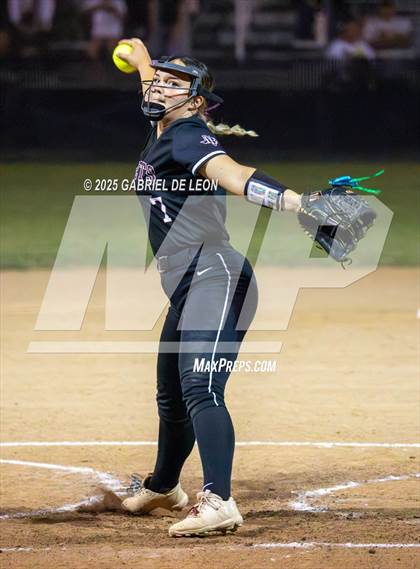 Thumbnail 3 in Flour Bluff @ Harlingen South (UIL Region IV Area Softball Game 2) photogallery.