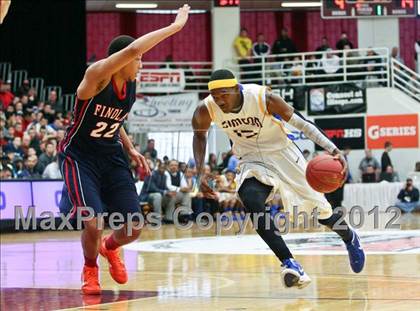 Thumbnail 2 in Findlay Prep vs. Simeon (Spalding Hoophall Classic) photogallery.