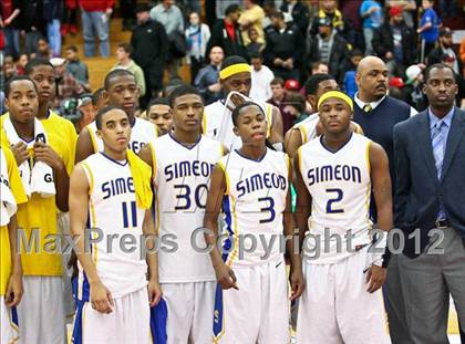 Thumbnail 2 in Findlay Prep vs. Simeon (Spalding Hoophall Classic) photogallery.