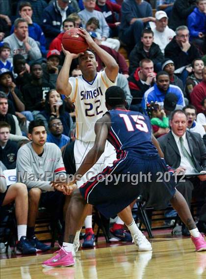 Thumbnail 1 in Findlay Prep vs. Simeon (Spalding Hoophall Classic) photogallery.